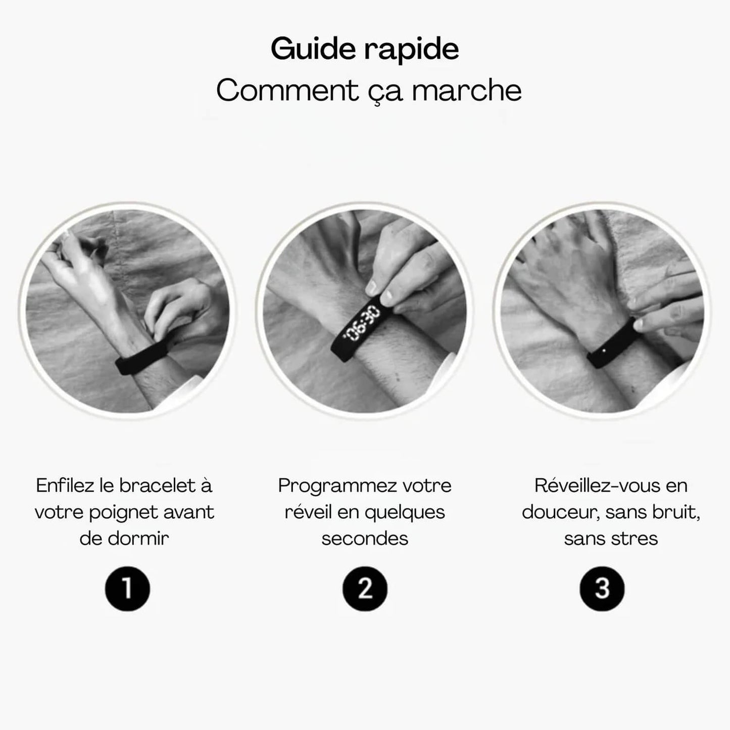 ZenPulse™ – Bracelet de Réveil - Alarme vibrante