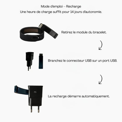 ZenPulse™ – Bracelet de Réveil - Alarme vibrante